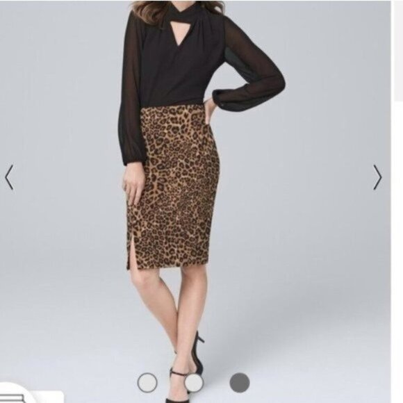 White House Black Market Dresses & Skirts - NWOT White House Black Market Leopard Pencil Skirt